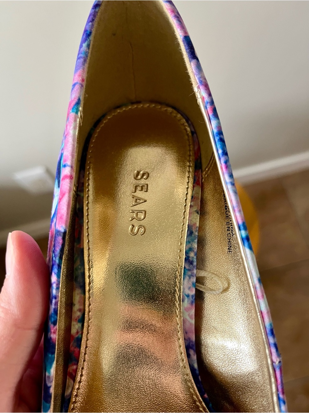 Sears Floral Pink and Purple Pointed-Toe High Heels Size 8 - Going Out Y2K Party - Picture 8 of 10